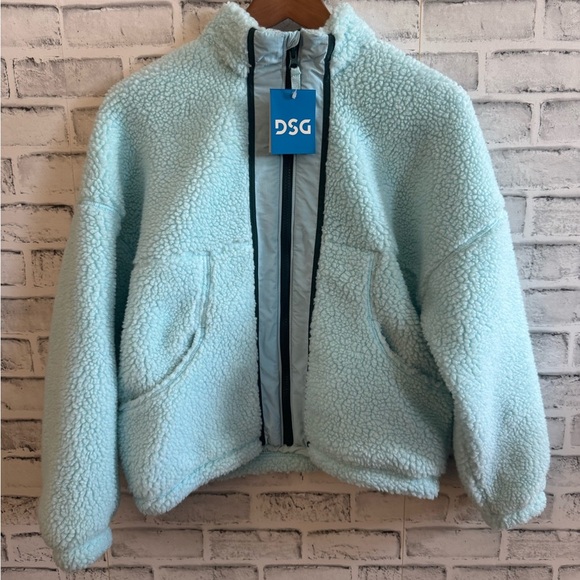DSG Other - NWT! Girl’s DSG shoreside blue cozy fleece Sherpa full zip jacket XL